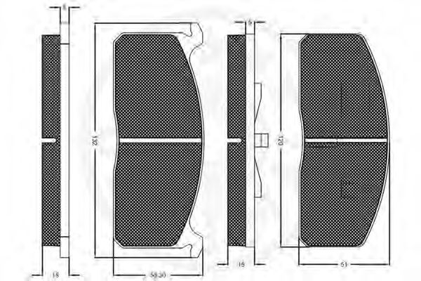 Комплект тормозных колодок, дисковый тормоз OPTIMAL 9242