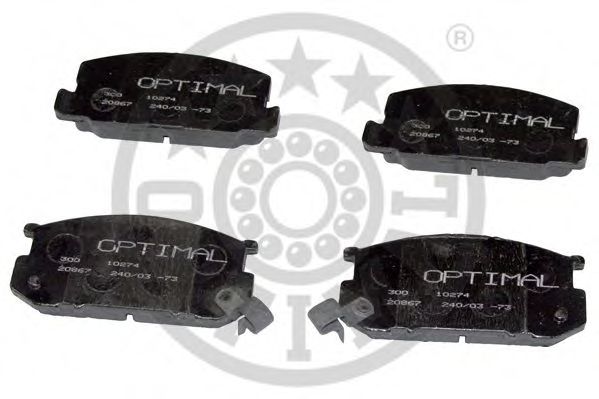 Комплект тормозных колодок, дисковый тормоз OPTIMAL 9372