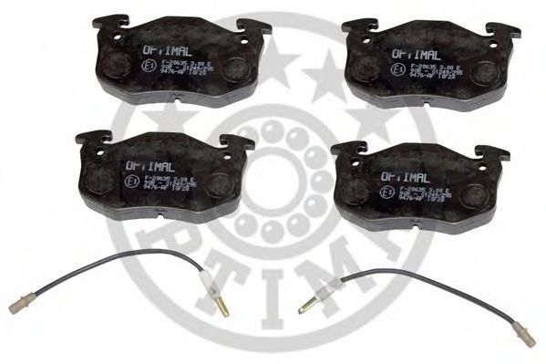 Комплект тормозных колодок, дисковый тормоз OPTIMAL 9476