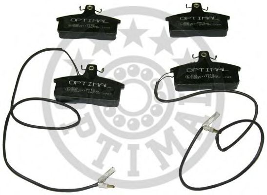 Комплект тормозных колодок, дисковый тормоз OPTIMAL 9510