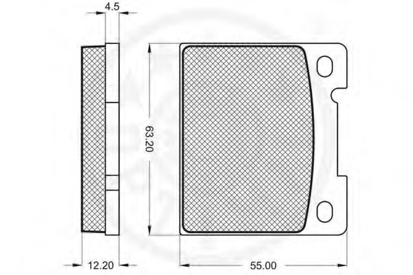 Комплект тормозных колодок, дисковый тормоз LUCAS GDB1066