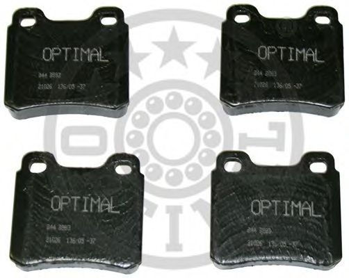 Комплект тормозных колодок, дисковый тормоз OPTIMAL 9583