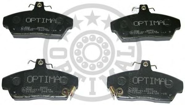Комплект тормозных колодок, дисковый тормоз OPTIMAL 9660