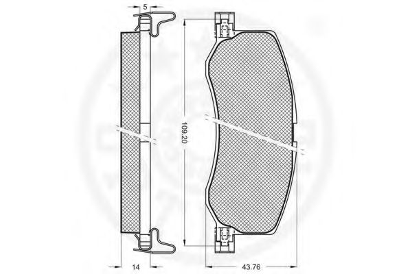 Комплект тормозных колодок, дисковый тормоз LUCAS GDB3237