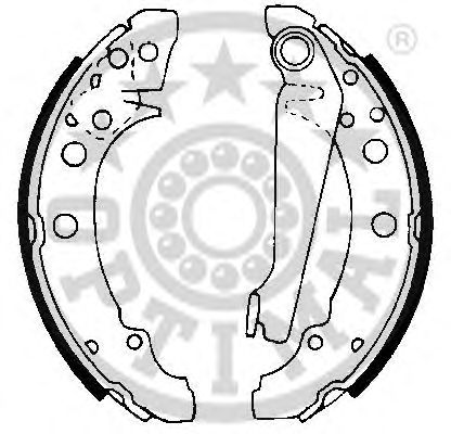 Комплект тормозных колодок OPTIMAL BB-0450