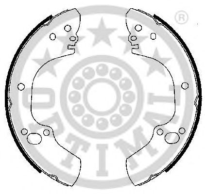 Комплект тормозных колодок OPTIMAL BB-7245