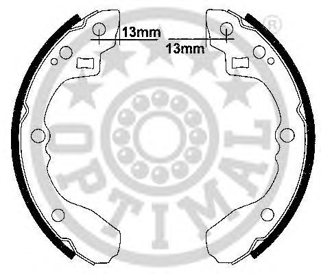 Комплект тормозных колодок OPTIMAL BB-7274