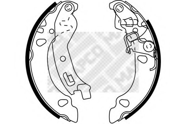 Комплект тормозных колодок MAPCO 8035