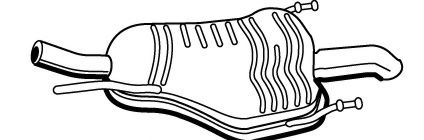 Глушитель выхлопных газов конечный FONOS 23184