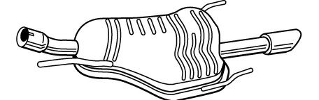 Глушитель выхлопных газов конечный FONOS 23515