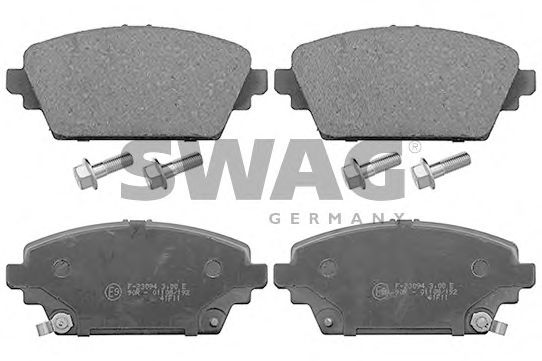 Комплект тормозных колодок, дисковый тормоз SWAG 22 11 6204
