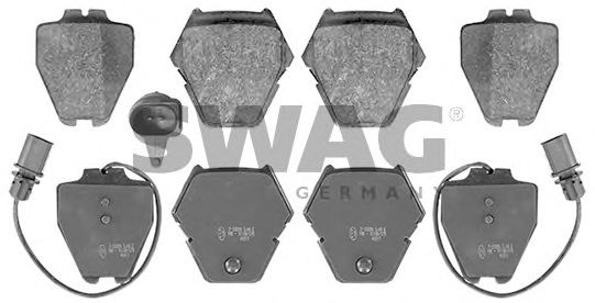Комплект тормозных колодок, дисковый тормоз SWAG 30 11 6218