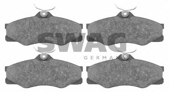 Комплект тормозных колодок, дисковый тормоз SWAG 20979