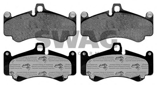 Комплект тормозных колодок, дисковый тормоз SWAG 38 11 6173