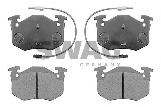 Комплект тормозных колодок, дисковый тормоз SWAG 60 11 6185