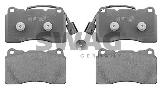 Комплект тормозных колодок, дисковый тормоз SWAG 74 11 6005