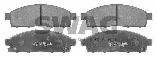 Комплект тормозных колодок, дисковый тормоз SWAG 80 91 6624