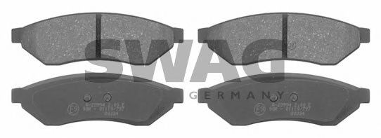 Комплект тормозных колодок, дисковый тормоз SWAG 89 91 6722