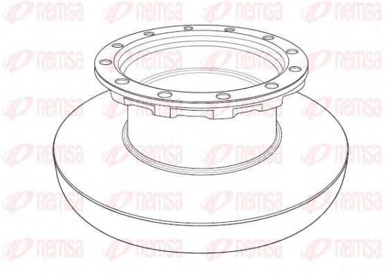 Тормозной диск REMSA NCA1196.10