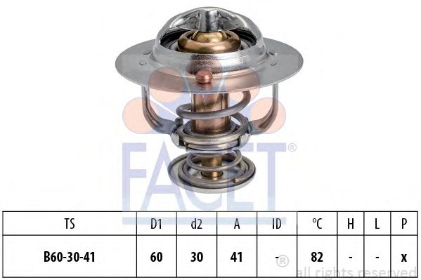 Термостат, охлаждающая жидкость FACET 7.8844S