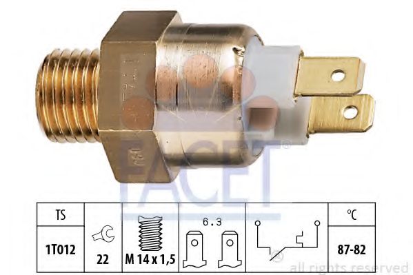 Термовыключатель, вентилятор радиатора CALORSTAT by Vernet 2604