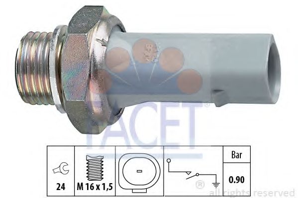 Датчик давления масла FACET 7.0150