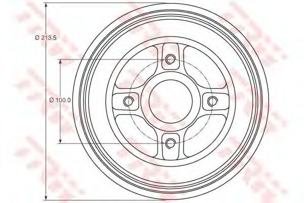 Тормозной барабан TRW DB4214MR