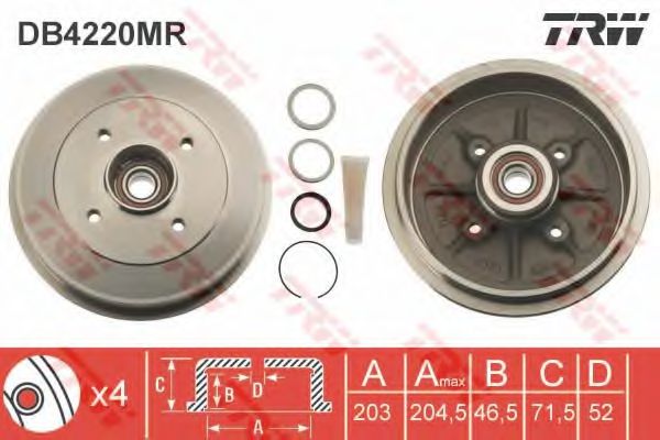 Тормозной барабан TRW DB4220MR