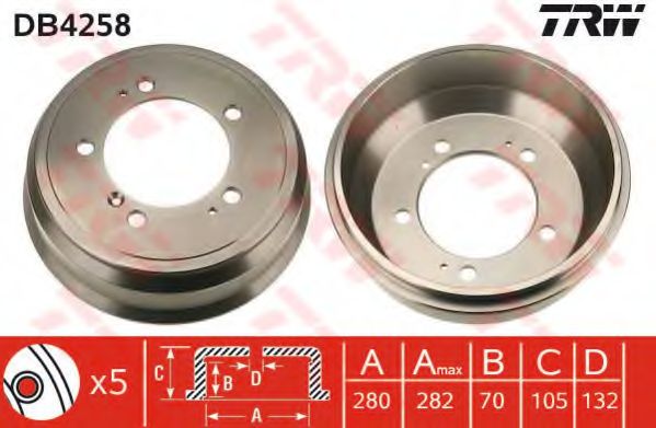 Тормозной барабан TRW DB4258