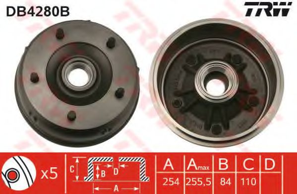 Тормозной барабан TRW DB4280B