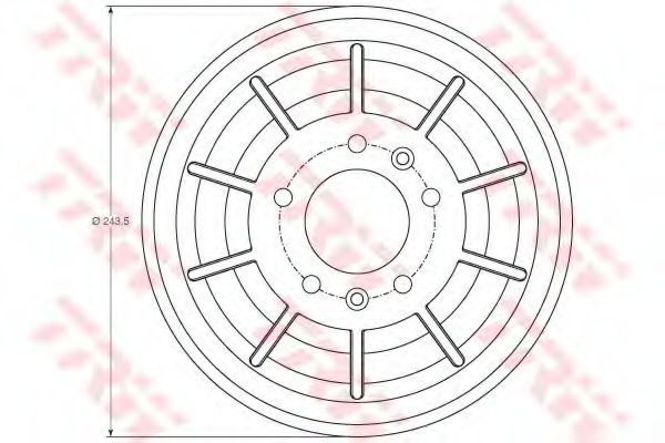 Тормозной барабан TRW DB4405