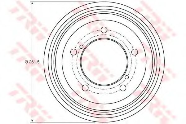 Тормозной барабан TRW DB4421