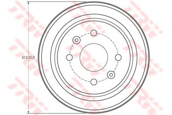 Тормозной барабан TRW DB4442