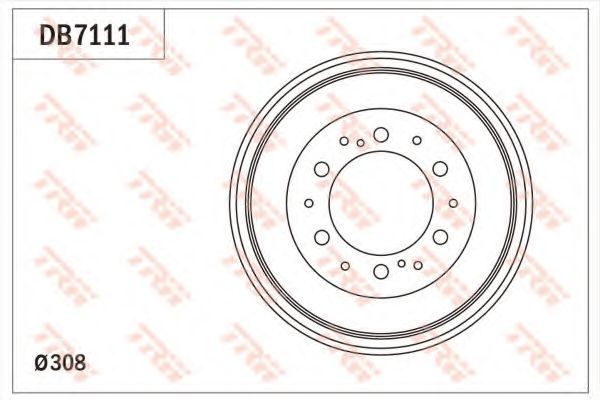 Тормозной барабан TRW DB7111