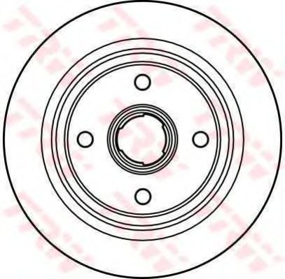 Тормозной диск TRW DF2605
