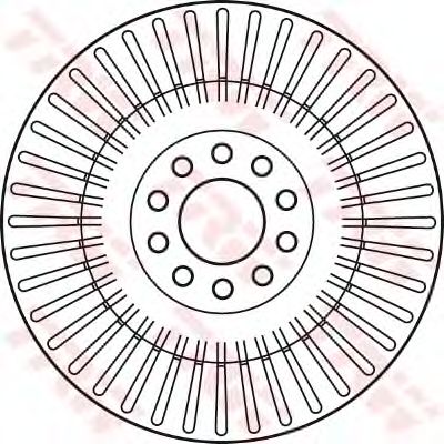 Тормозной диск TRW DF4268S