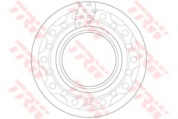Тормозной диск TRW DF5017S
