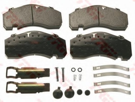 Комплект тормозных колодок, дисковый тормоз TRW GDB5091