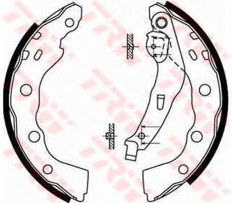 Комплект тормозных колодок TRW GS8665