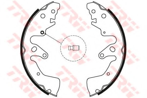 Комплект тормозных колодок TRW GS8801