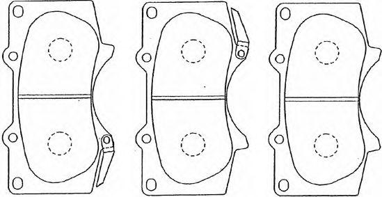 Комплект тормозных колодок, дисковый тормоз AISIN A1N011