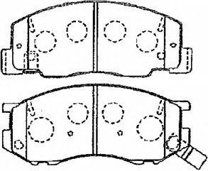 Комплект тормозных колодок, дисковый тормоз AISIN A1N096