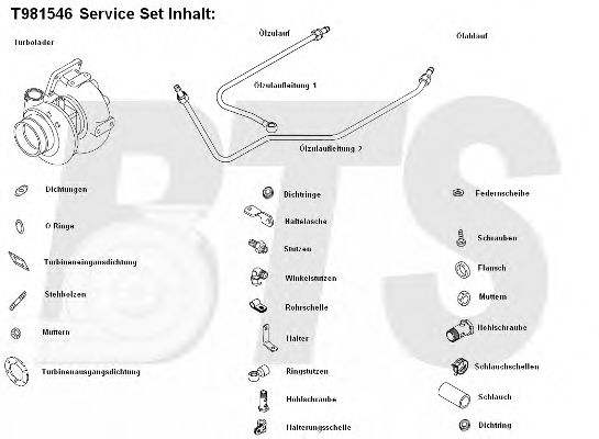 Компрессор, наддув BTS Turbo T981546
