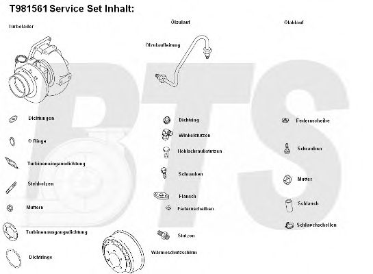 Компрессор, наддув BTS Turbo T981561