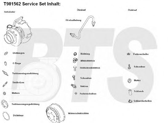 Компрессор, наддув BTS Turbo T981562