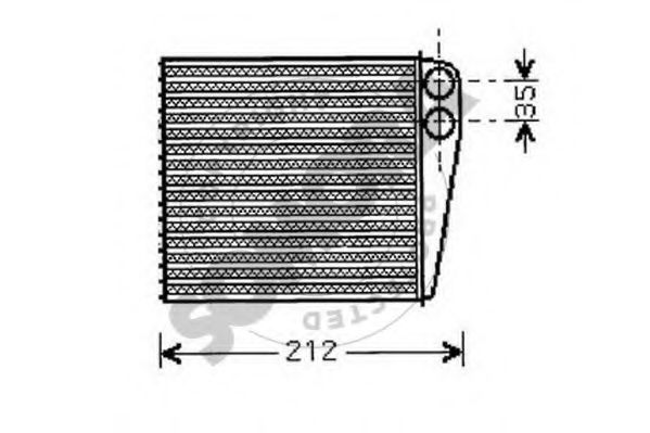 Теплообменник, отопление салона SOMORA 240050
