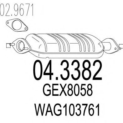 Катализатор MTS 04.3382