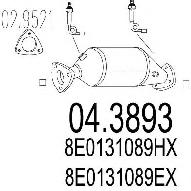 Катализатор MTS 04.3893