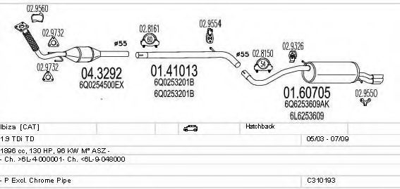 Система выпуска ОГ MTS C310193006427