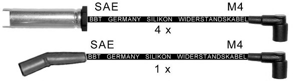 Комплект проводов зажигания BBT ZK1109